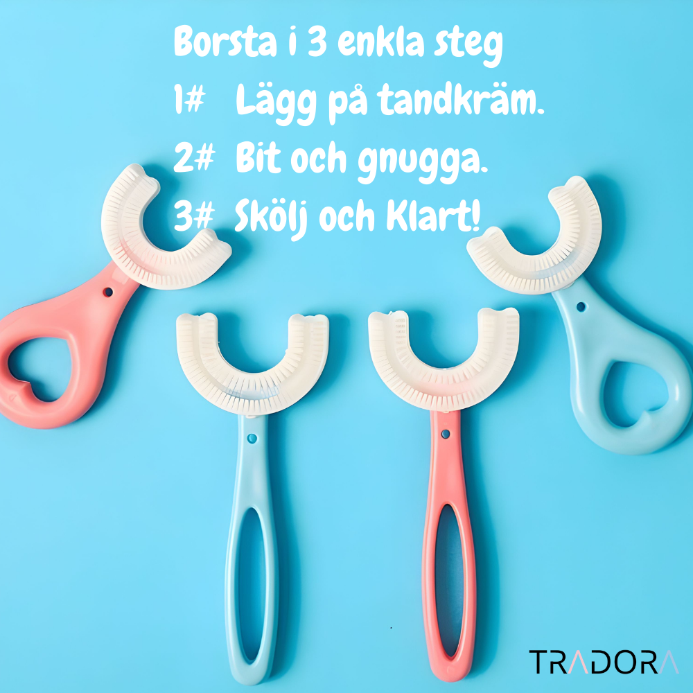 BorstEasy™- U-formad tandborste för små munnar